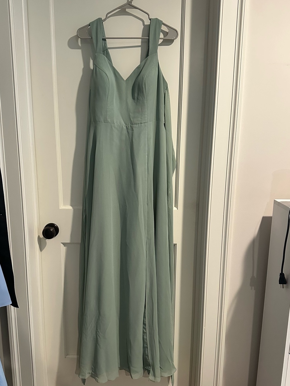 Azazie Julie Dress in Matcha Size A12 UNALTERED